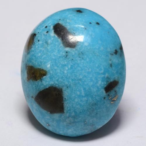 27.28 ct Turquoise Turquoise Gemstone, Turquoise Gem in Oval Cabochon Shape for Sale.