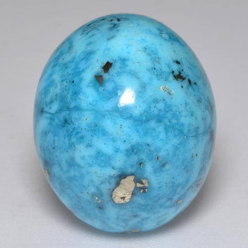 27.18 ct Turquoise Turquoise Gemstone, Turquoise Gem in Oval Cabochon Shape for Sale.