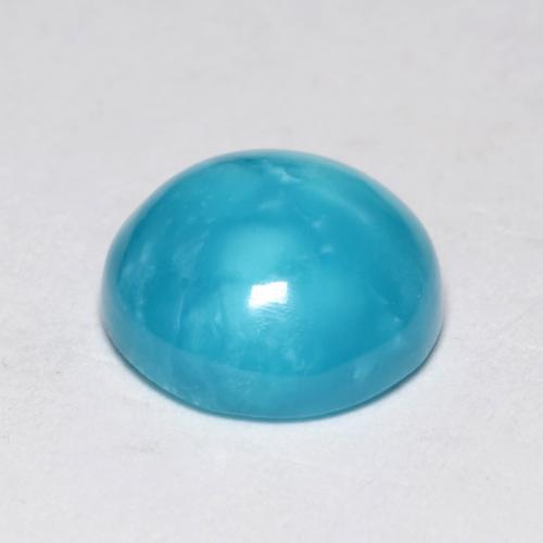 Turquoise Gemstone in 9 mm (calibrated) Size for Sale, Turquoise Stone in Greenish Blue Color