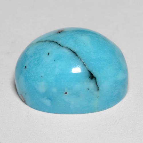 Turquoise Gemstone in 13.6 x 11 mm Size for Sale, Turquoise Stone in Bluish Green Color