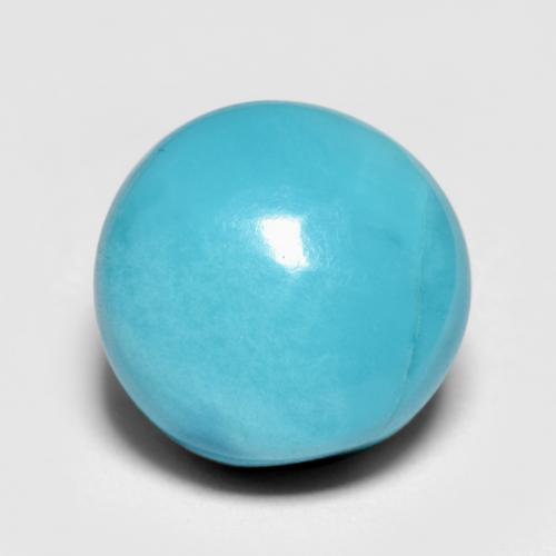 4.57 ct Turquoise Turquoise Gemstone, Turquoise Gem in Round Cabochon Shape for Sale.