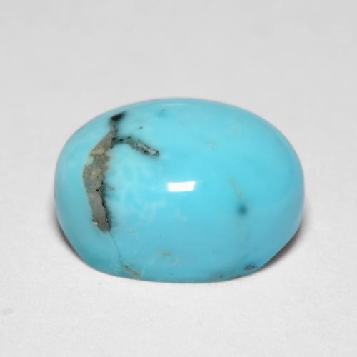 Turquoise Gemstone in 10.6 x 8.3 mm Size for Sale, Turquoise Stone in Bluish Green Color