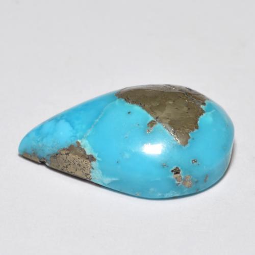 Turquoise Gemstone in 20.3 x 13.6 mm Size for Sale, Turquoise Stone in Greenish Blue Color