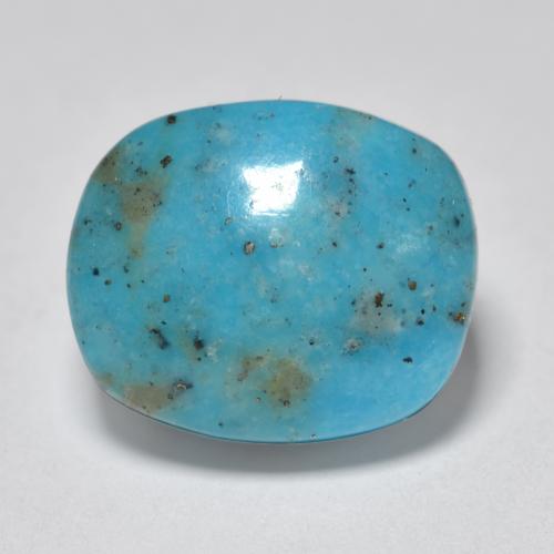 Blue Green Turquoise Gem - 5.3ct Cushion Cabochon (ID: 561374)