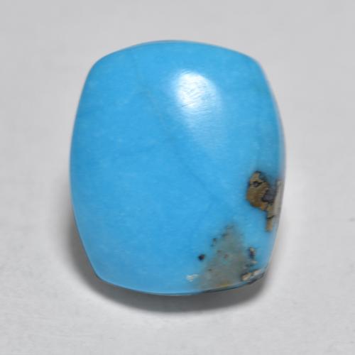 3.56 ct Turquoise Turquoise Gemstone, Turquoise Gem in Cushion Cabochon Shape for Sale.
