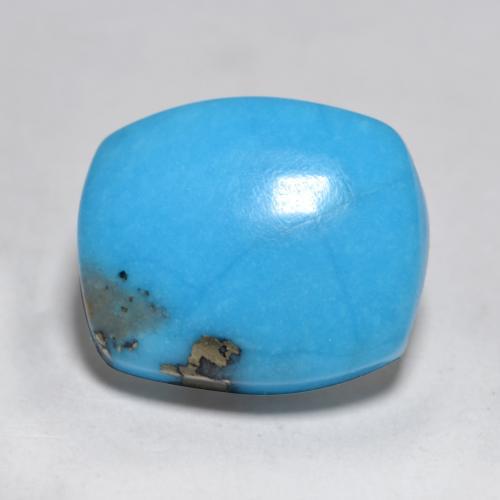 3.56 ct Turquoise Turquoise Stone, Natural Turquoise in Cushion Cabochon Shape for Sale