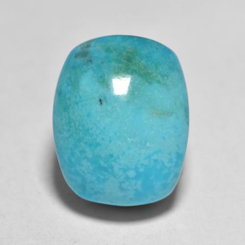 6.25 ct Turquoise Turquoise Gemstone, Turquoise Gem in Cushion Cabochon Shape for Sale.