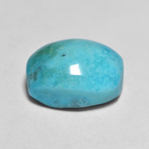 Turquoise Gemstone in 12 x 10 mm (calibrated) Size for Sale, Turquoise Stone in Greenish Blue Color