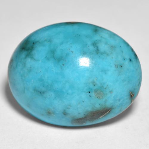 Green Blue Turquoise Gem - 25.2ct Oval Cabochon (ID: 569873)