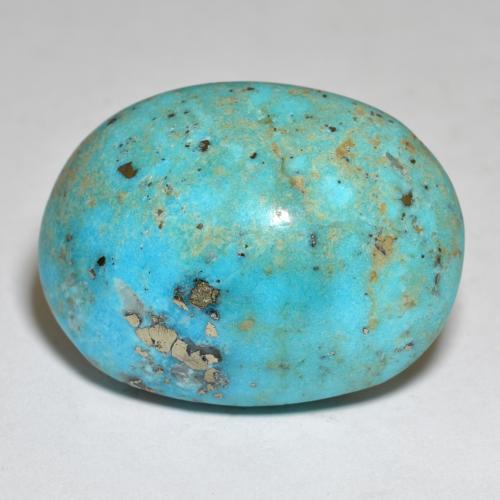 Голубовато-зеленый Бирюза Камень - 49.2ct Овал Кабошон (ID: 569878)