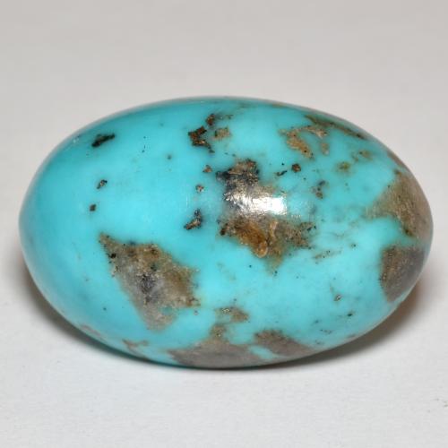 Голубовато-зеленый Бирюза Камень - 24.8ct Овал Кабошон (ID: 570980)