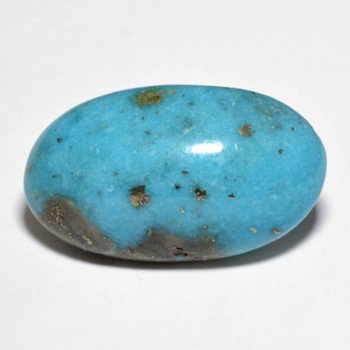 Teal Türkis Edelstein - 17.9ct Oval Cabochon (ID: 610206)