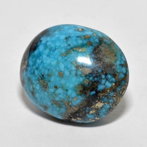 22.66 ct Turquoise Turquoise Stone, Natural Turquoise in Oval Cabochon Shape for Sale