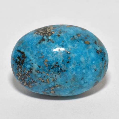 Teal Бирюза Камень - 22.6ct Овал Кабошон (ID: 610234)