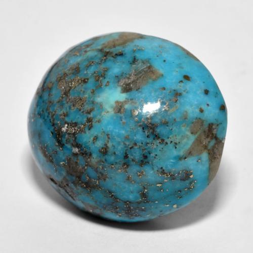 32.76 ct Turquoise Turquoise Stone, Natural Turquoise in Oval Cabochon Shape for Sale