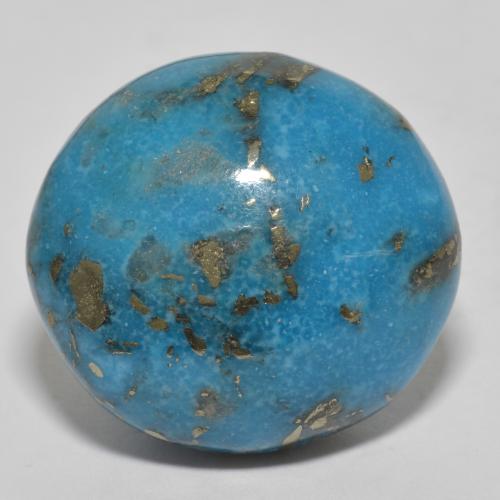 Teal Бирюза Камень - 27.1ct Овал Кабошон (ID: 610363)