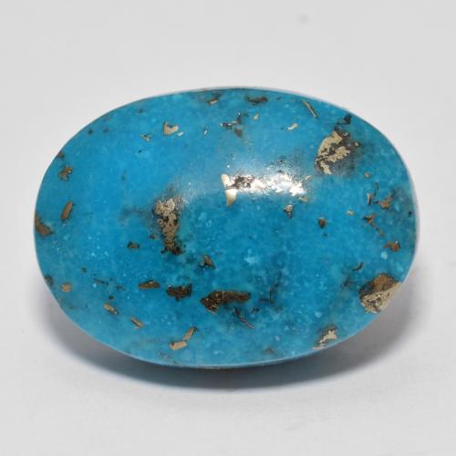 Teal Бирюза Камень - 21.8ct Овал Кабошон (ID: 610366)