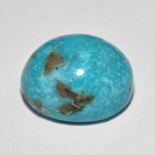 Turquoise Gemstone in 16.6 x 14 mm Size for Sale, Turquoise Stone in Greenish Blue Color