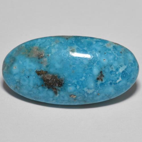 Teal Turquoise Gem - 22.4ct Oval Cabochon (ID: 613267)