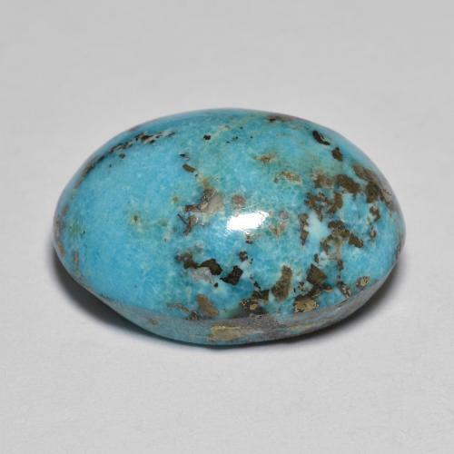 Turquoise Gemstone in 19.6 x 14.4 mm Size for Sale, Turquoise Stone in Greenish Blue Color