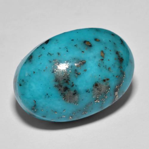 23.92 ct Turquoise Turquoise Stone, Natural Turquoise in Oval Cabochon Shape for Sale