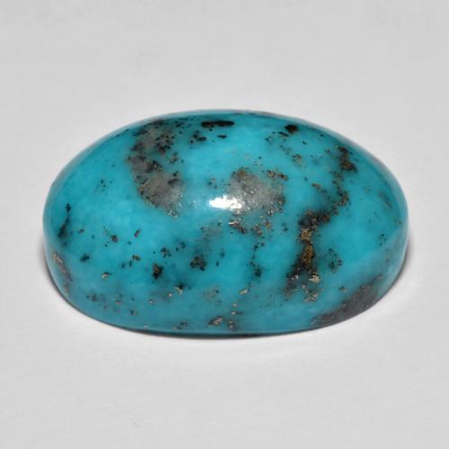 Turquoise Gemstone in 22.1 x 15.2 mm Size for Sale, Turquoise Stone in Greenish Blue Color