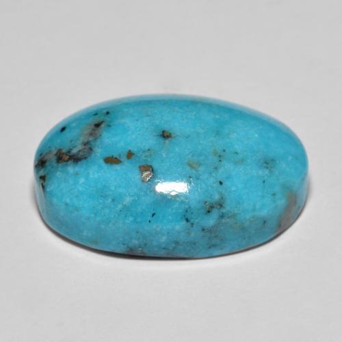 Turquoise Gemstone in 21.2 x 15.2 mm Size for Sale, Turquoise Stone in Greenish Blue Color