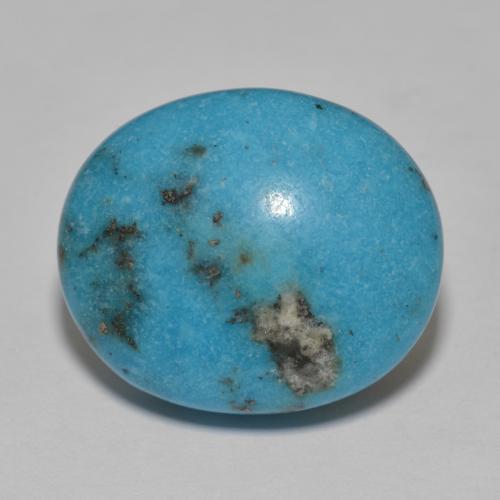 15.25 ct Turquoise Turquoise Stone, Natural Turquoise in Oval Cabochon Shape for Sale