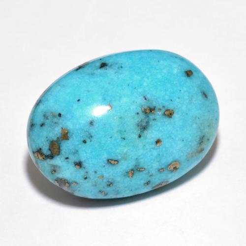 19.82 ct Turquoise Turquoise Stone, Natural Turquoise in Oval Cabochon Shape for Sale