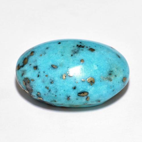 Turquoise Gemstone in 19.9 x 14.3 mm Size for Sale, Turquoise Stone in Greenish Blue Color