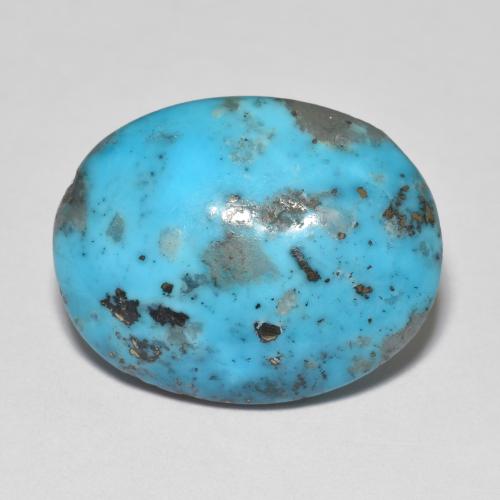 13.04 ct Turquoise Turquoise Gemstone, Turquoise Gem in Oval Cabochon Shape for Sale.