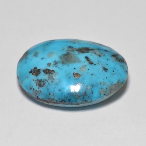 Turquoise Gemstone in 18.2 x 14.4 mm Size for Sale, Turquoise Stone in Greenish Blue Color