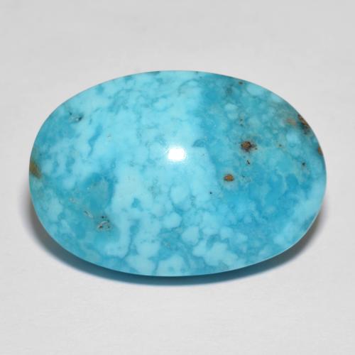 19.93 ct Turquoise Turquoise Gemstone, Turquoise Gem in Oval Cabochon Shape for Sale.
