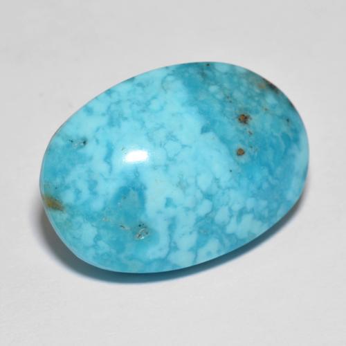 19.93 ct Turquoise Turquoise Stone, Natural Turquoise in Oval Cabochon Shape for Sale