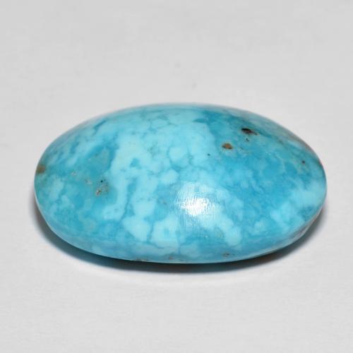 Turquoise Gemstone in 21.5 x 14.9 mm Size for Sale, Turquoise Stone in Greenish Blue Color