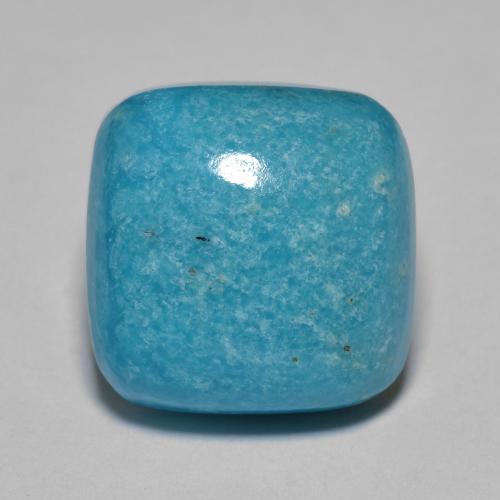 7.57 ct Turquoise Turquoise Gemstone, Turquoise Gem in Cushion Cabochon Shape for Sale.