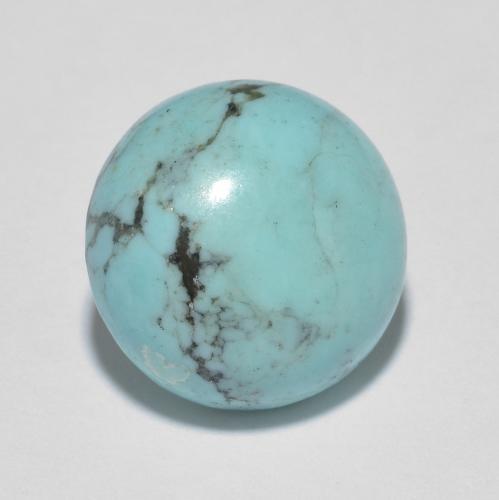 3.76 ct Turquoise Turquoise Gemstone, Turquoise Gem in Round Cabochon Shape for Sale.