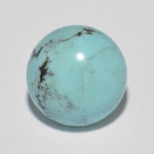 3.76 ct Turquoise Turquoise Stone, Natural Turquoise in Round Cabochon Shape for Sale