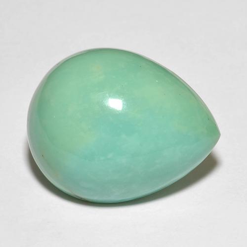 15.29 ct Turquoise Turquoise Gemstone, Turquoise Gem in Pear Cabochon Shape for Sale.