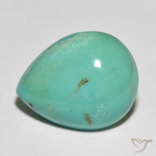 11.65 ct Turquoise Turquoise Stone, Natural Turquoise in Pear Cabochon Shape for Sale