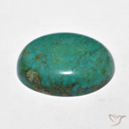 Turquoise Gemstone in 19.2 x 15 mm Size for Sale, Turquoise Stone in Blue Green Color