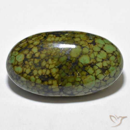 21.28 ct Oval Turquoise, 24.6 x 14 mm From China, Photo A
