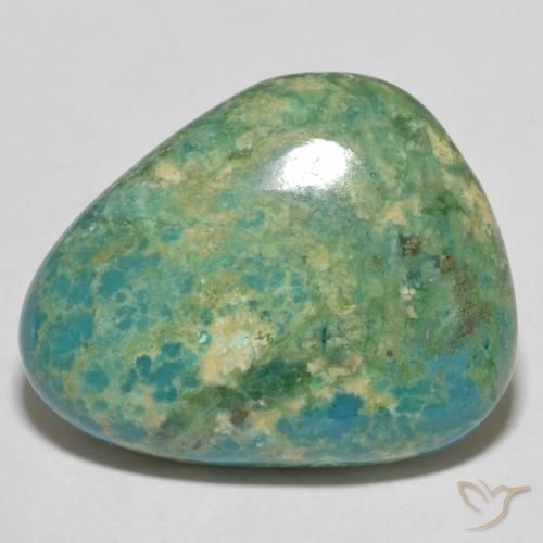 14.63 ct Turquoise Turquoise Stone, Natural Turquoise in Trillion Cabochon Shape for Sale