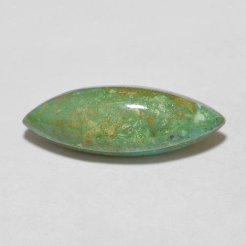 4.27 ct Multicolor Turquoise Gemstone, Turquoise Gem in Marquise Cabochon Shape for Sale.