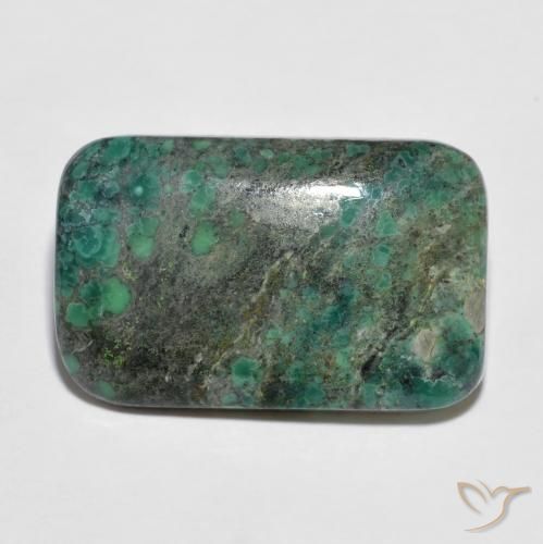 8.46 ct Multicolor Turquoise Stone, Natural Turquoise in Cushion Cabochon Shape for Sale