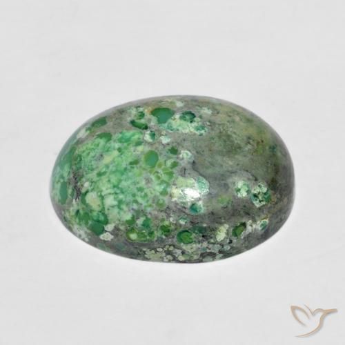 Turquoise Gemstone in 16 x 12 mm (calibrated) Size for Sale, Turquoise Stone in Apple Green Color
