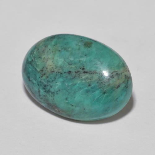4.08 ct Turquoise Turquoise Stone, Natural Turquoise in Oval Cabochon Shape for Sale