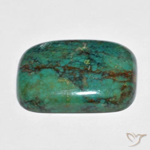 Turquoise Gemstone in 21.6 x 16.4 mm Size for Sale, Turquoise Stone in Bluish Green Color