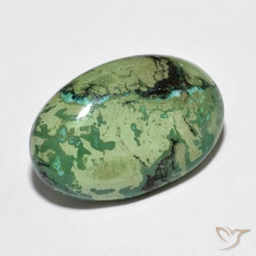 Turchese multicolore taglio ovale da 9,73 ct dalla Cina, dimensione 20 x 13,1mm, pietra preziosa naturale non trattati , purezza Opaque, Turchese Ovale cabochon da 1 pz, durezza Mohs di 5 - 6, Photo A