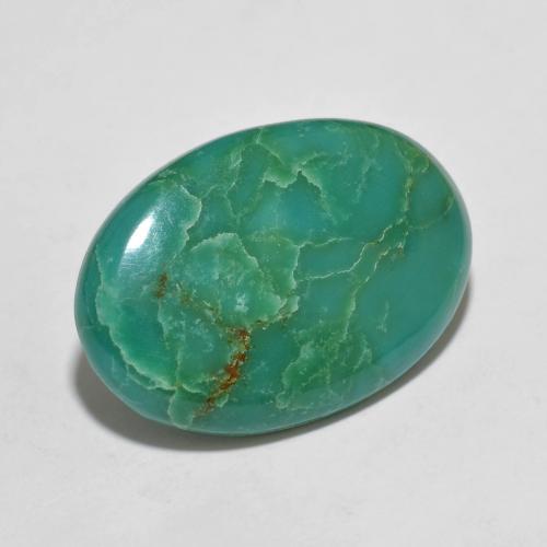 9.98 ct Turquoise Turquoise Gemstone, Turquoise Gem in Oval Cabochon Shape for Sale.